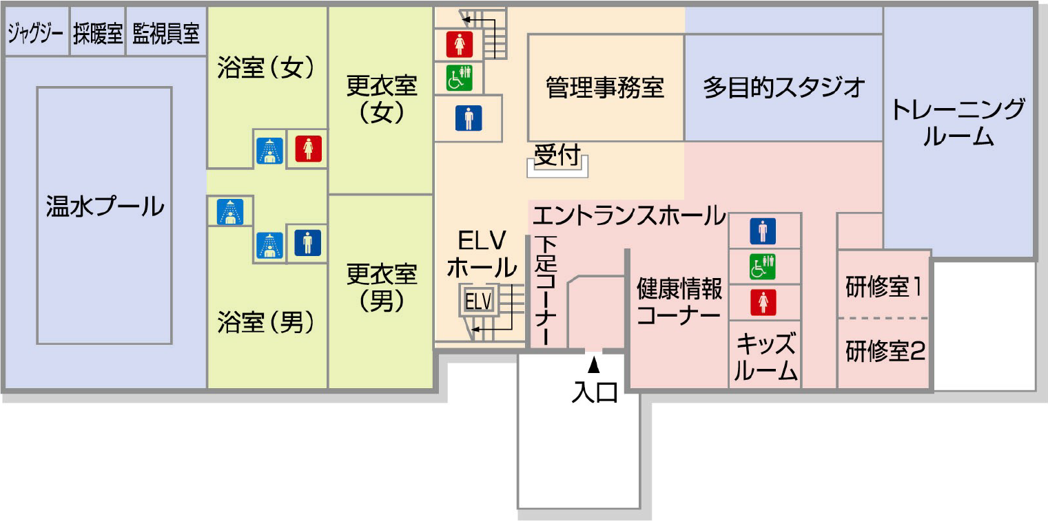 1F フロアマップ